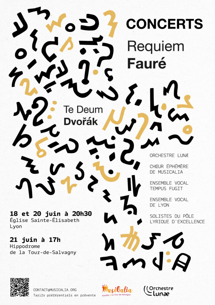 Concert Requiem de Fauré, Te Deum de Dvořák